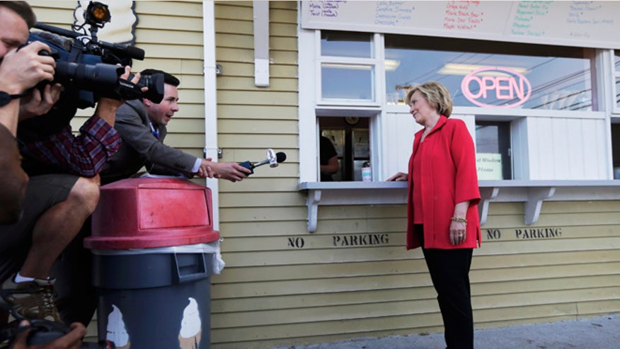 clinton red line with reporters fox news first.jpg